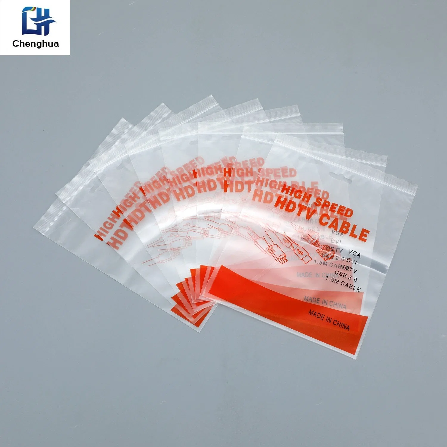 White Transparent Plastic Bag for Protecting Your Digital Products