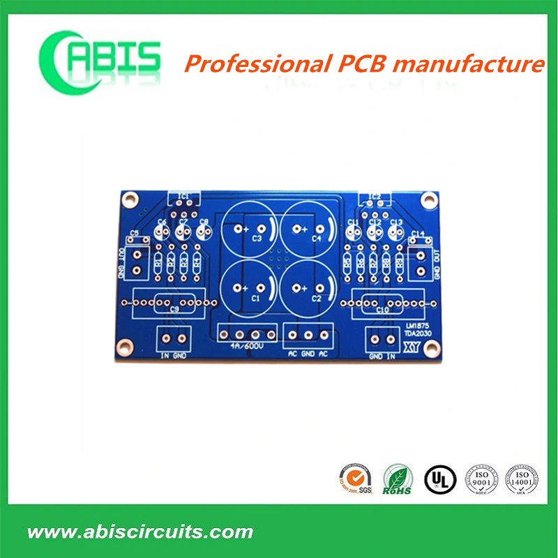 OEM Double-Sided PCB with 4oz Finished Copper Blue Solder Mask Main Board