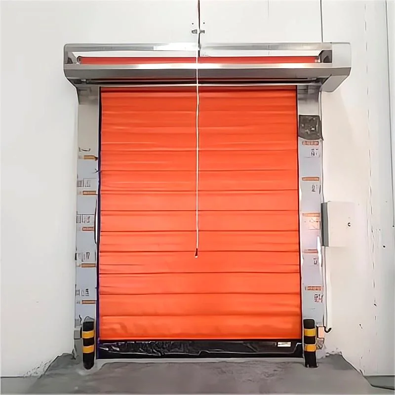 Self Repair Zipper Shutter High Speed PVC Roll up Thermal Insulated Freezer Cold Storage Cooling Fast Doors for Cold Storage