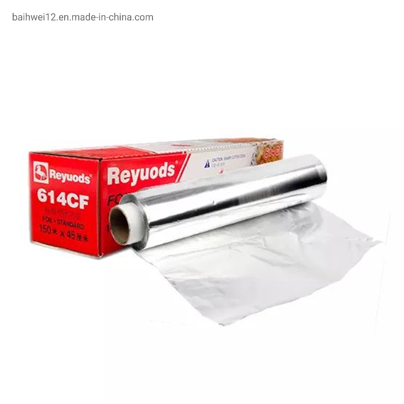 Contenedor de papel de aluminio de tamaño medio de la lámina de estaño empaquetado de alimentos Hotel