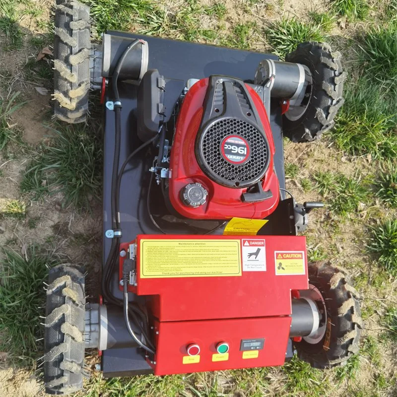 Porte à porte Poignées réglables en hauteur vérin unique de l'essence tondeuse à gazon Machine