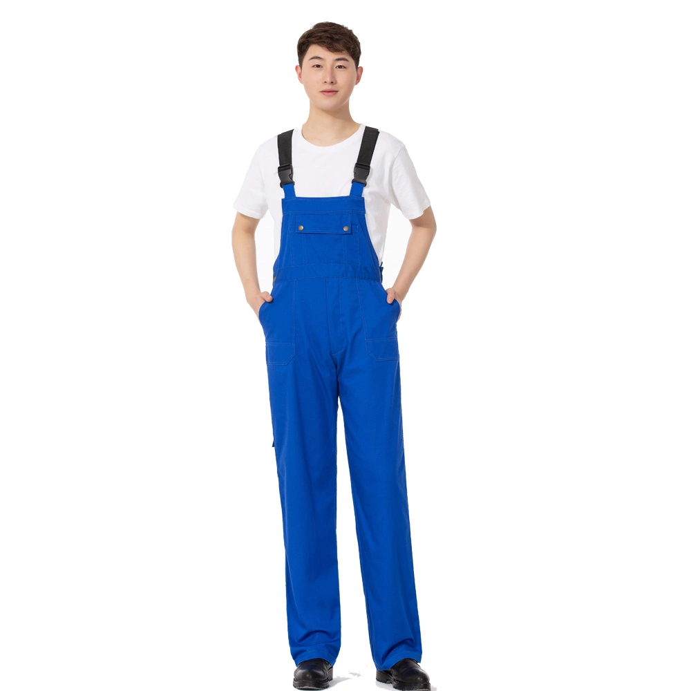 Factory New Design Industrial Safety Workwear Bib Pants Uniform Work Overalls Cargo Pants for Men