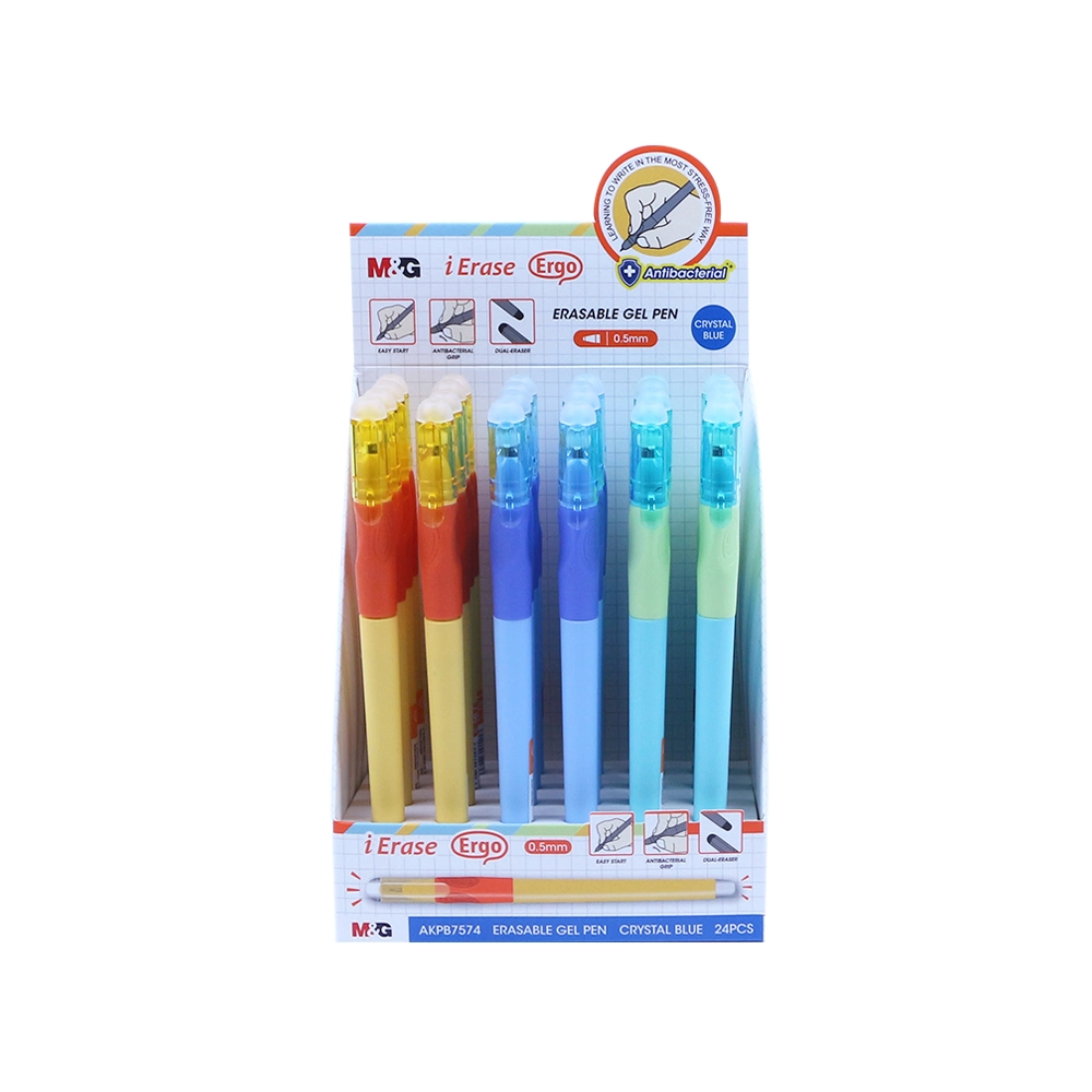 Best Selling komfortable Gummi beschichtet Barrel 0,5mm Bullet Tip Eraable Gelstift