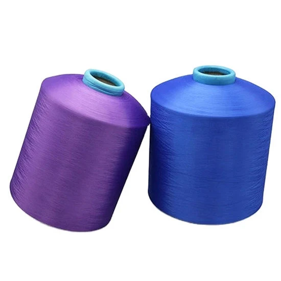 YM 100% Dope Dyed Polyester Garn 150/144 SIM Farben Polyester Filament DTY Garn für Stoff