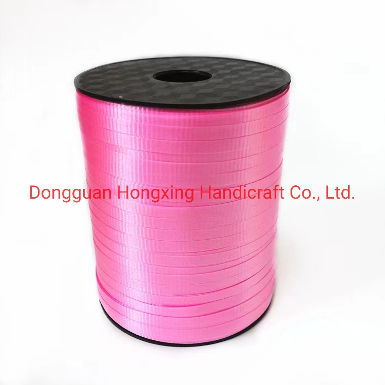 Manufacture 5mm*500y Plastic Solid Curling Ribbon in Roll, Plastic Balloon Ribbon