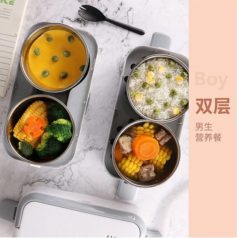 Double Single & Layers Electric Lunch Box Portable Cooking and Heating Electric Heating Lunchbox