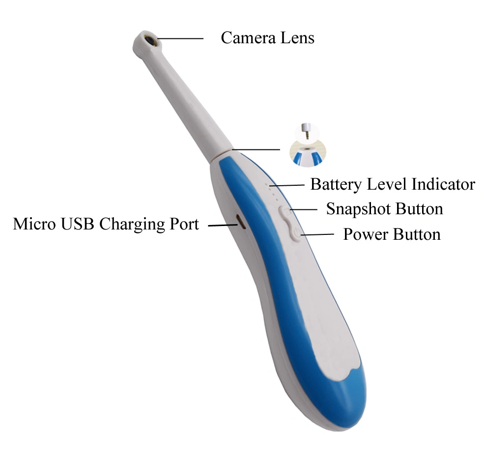 Resistente al agua Wireless WiFi Cámara Intraoral Dental para Smartphone