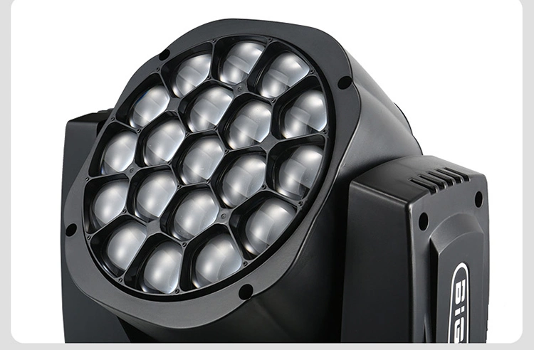 Beam Lights 19*15W LED Moving Zoom Wash Lighting for Stage