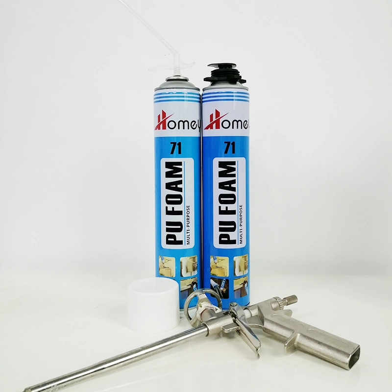 Homey High quality/High cost performance  Insulation 750ml Expanding Spray Liquid PU Foam