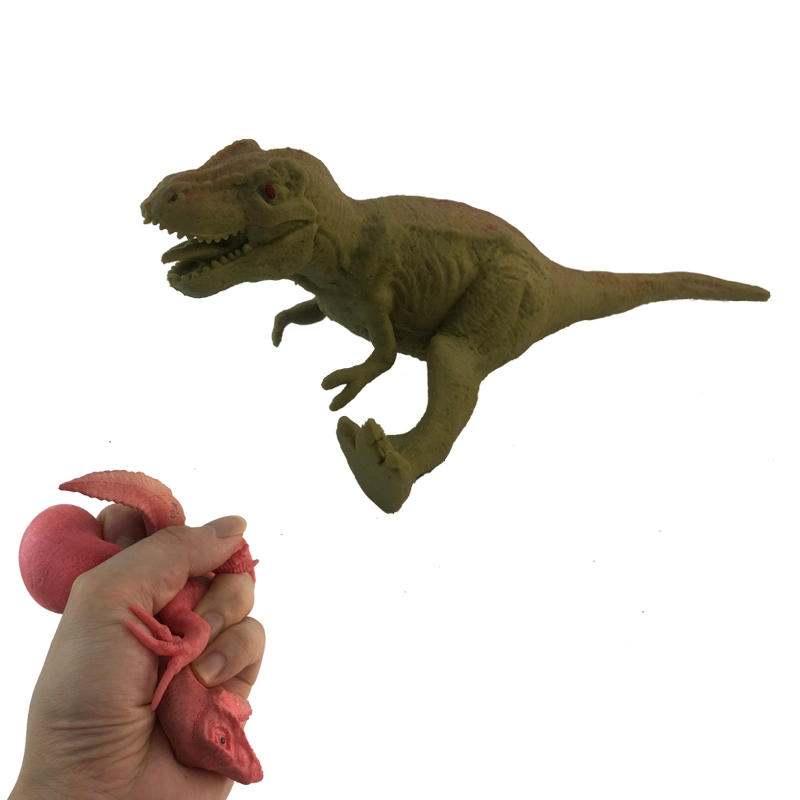 TPR Squishy Dinosaur Office Stress Relief Ball Hand Squeeze Soft Toy for Kids