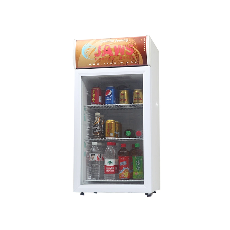 Visor de vidro de bancada, frigorífico para bebidas, stand SC-80L