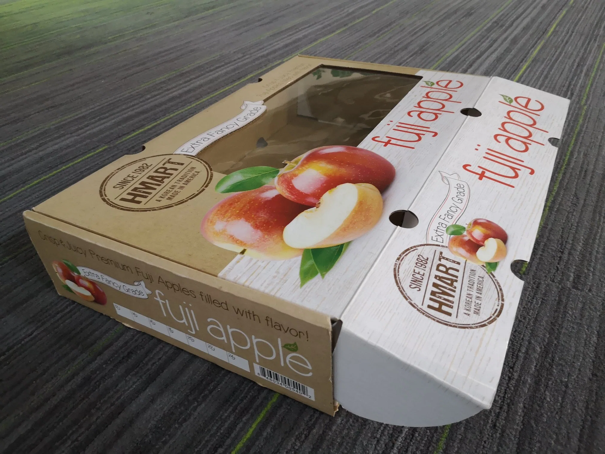 Corrugated Paper Packaging Box for Fruit with Clear Window