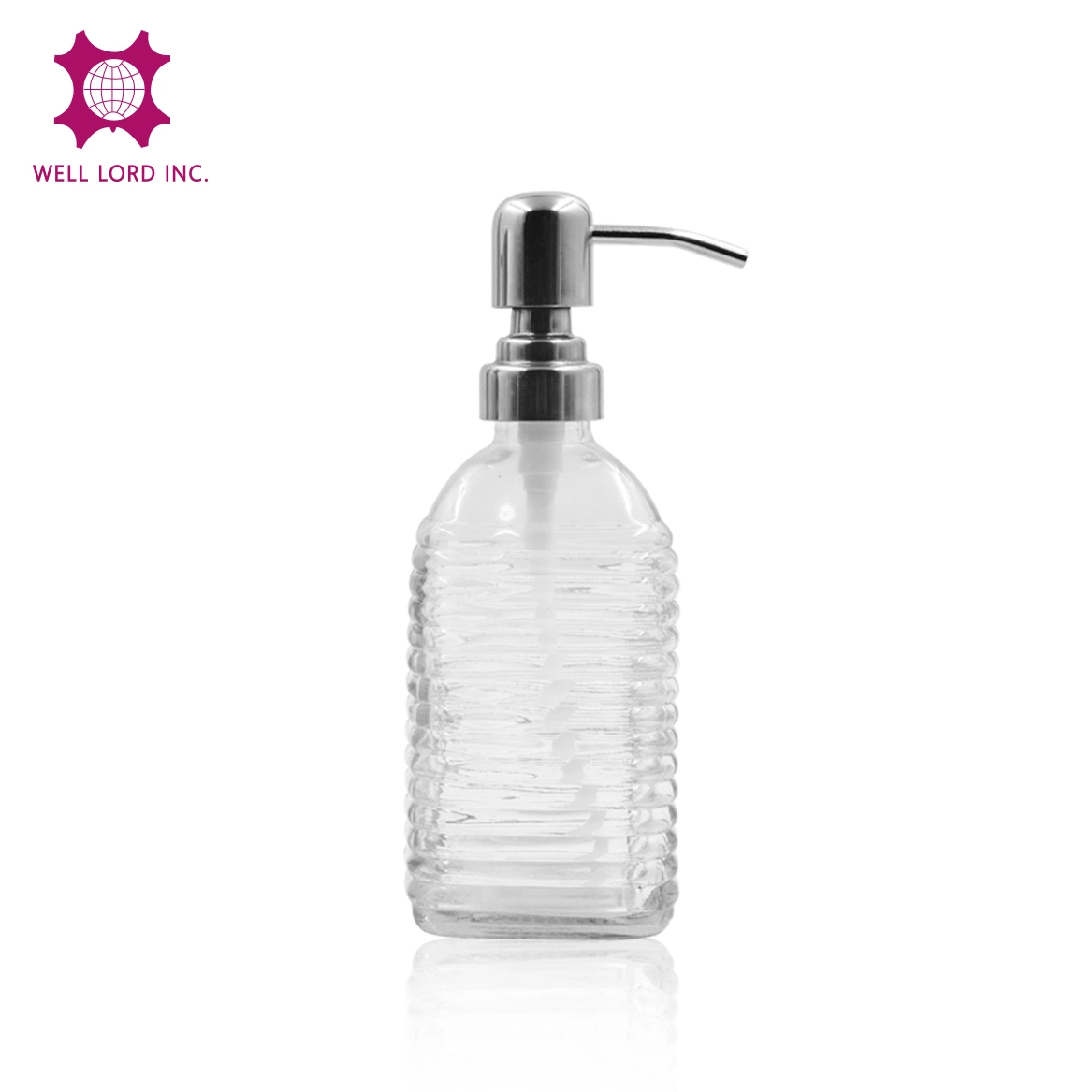 375ml Colorful Empty Shampoo Hand Washing Glass Bottle with Pump