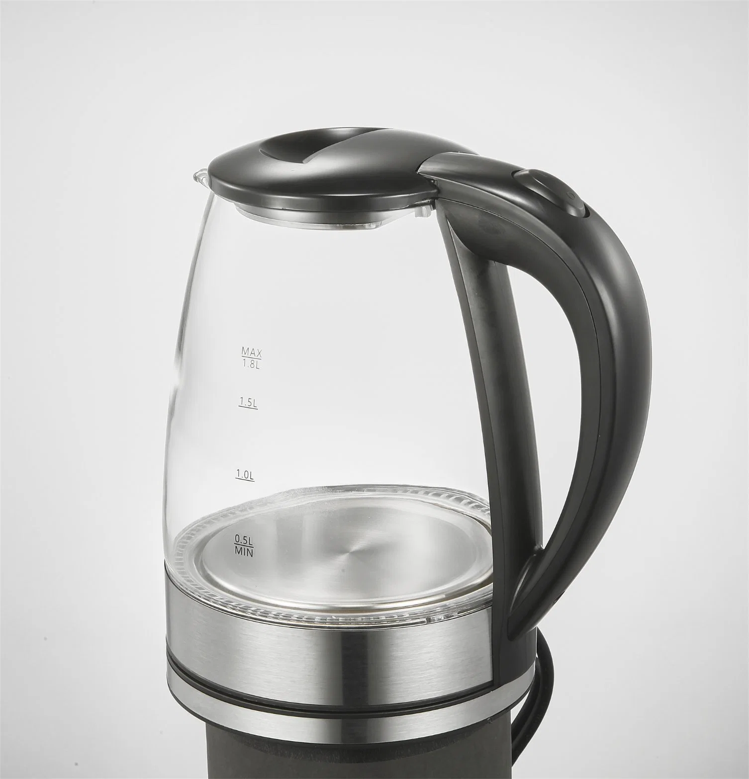 1.8L Glass Electric Kettle Household Hotel Stainless Steel Tea Electric Glass Kettle