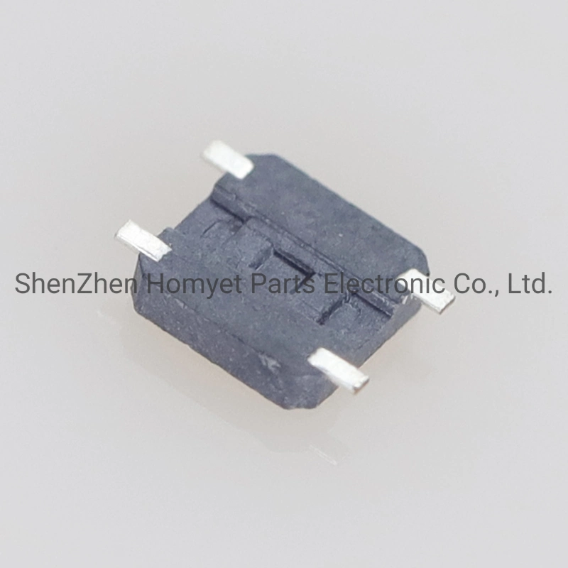 China Fabricante de interruptor de tacto pequeño y delgado 3,7 * 3,7 * 0,35 interruptor de llave de película, parche de 4 pines, interruptor de tacto de metal/interruptor de mini ultrafina con 0,6mm 4pin*2,6*3 SMD