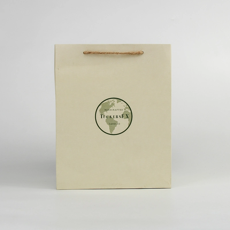 Sinicline Custom Logo Green Eco Friendly Gift Paper Shopping Bag