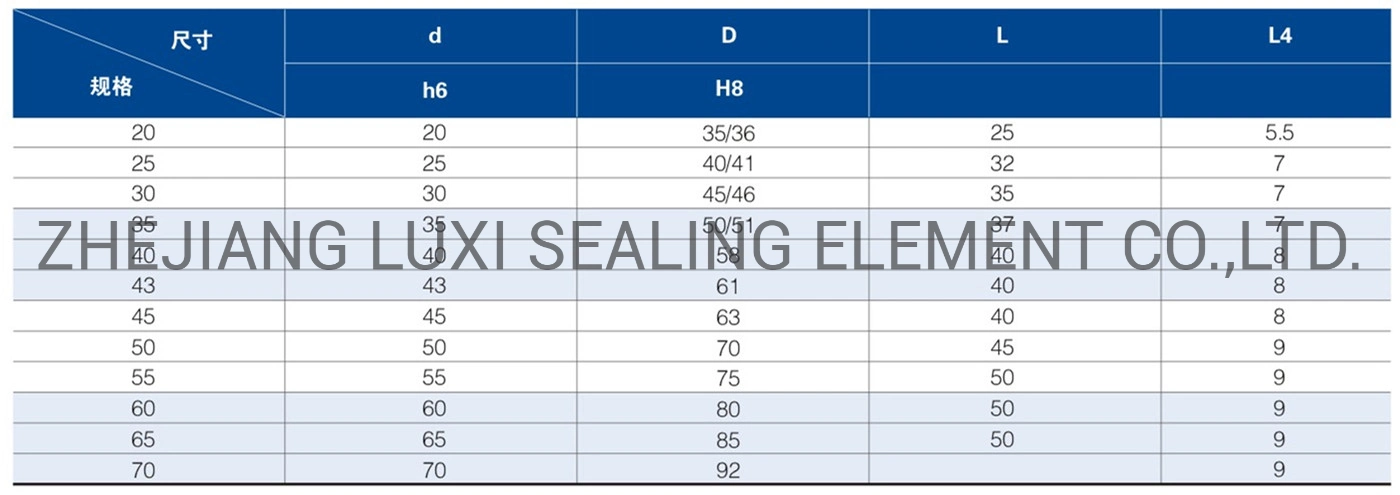 Lx108A 40mm Shaft Size Silicon Rings Rubber Seal Mechanical Seals