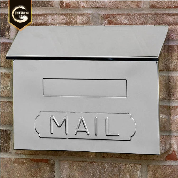 Stainless Steel Paper Metal Case Letters Box Home Mailboxes -0418L