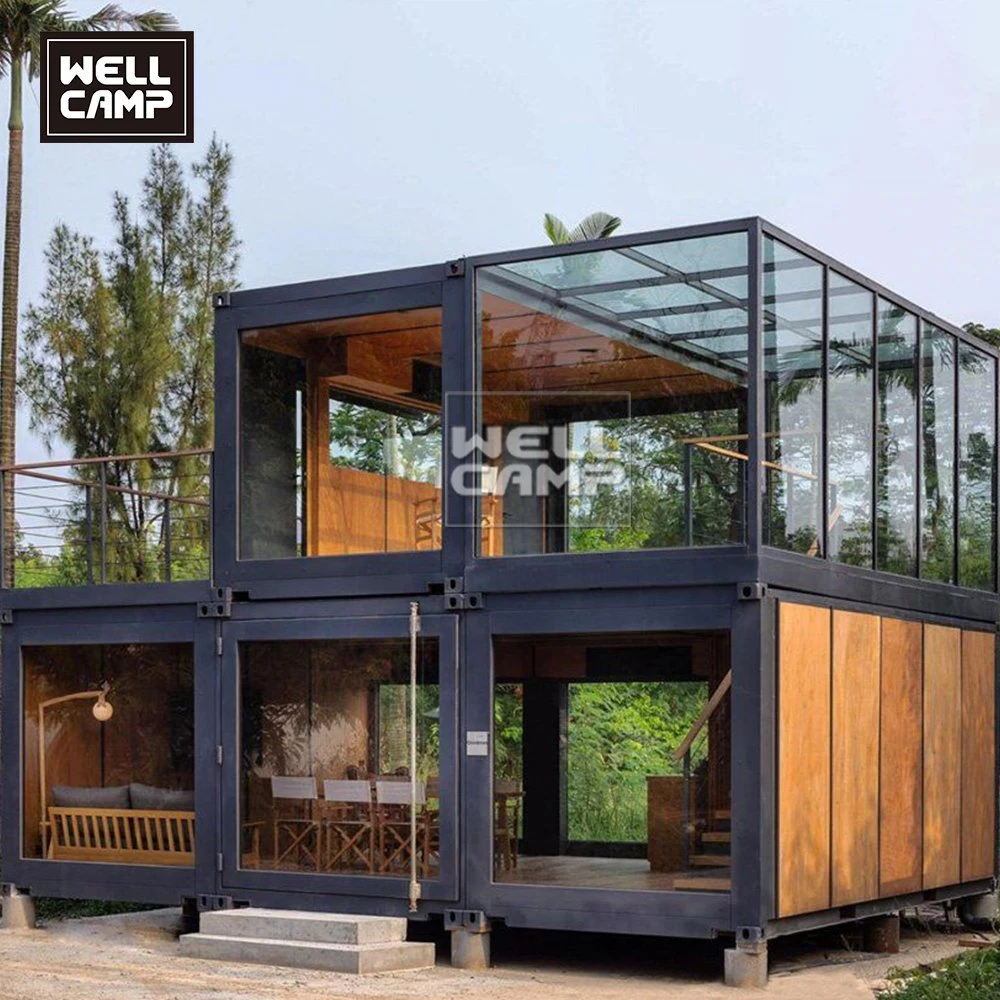 Factory Price Waterproof Wooden Decorate Tiny Prefabricated Office Flat Pack Container House