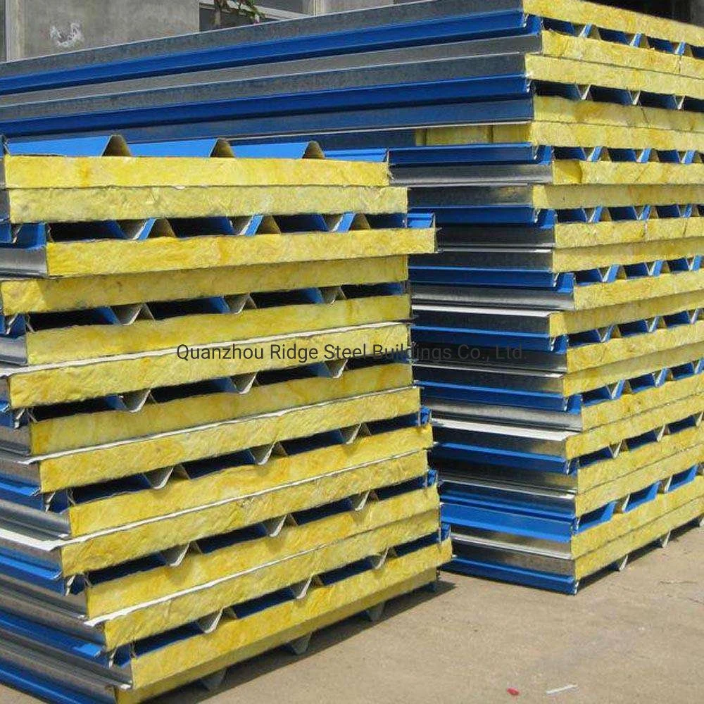 Fresh Fruit Cold Room Wall Panel Mineral Rockwool Slabs for Livestock Farm