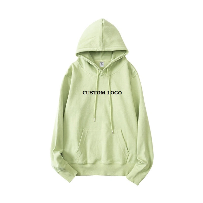 Hot Selling New Versatile Loose Hooded Sweatshirt Couples Hoodies Solid Color Thick Oversized Drop Shoulder Hoodie