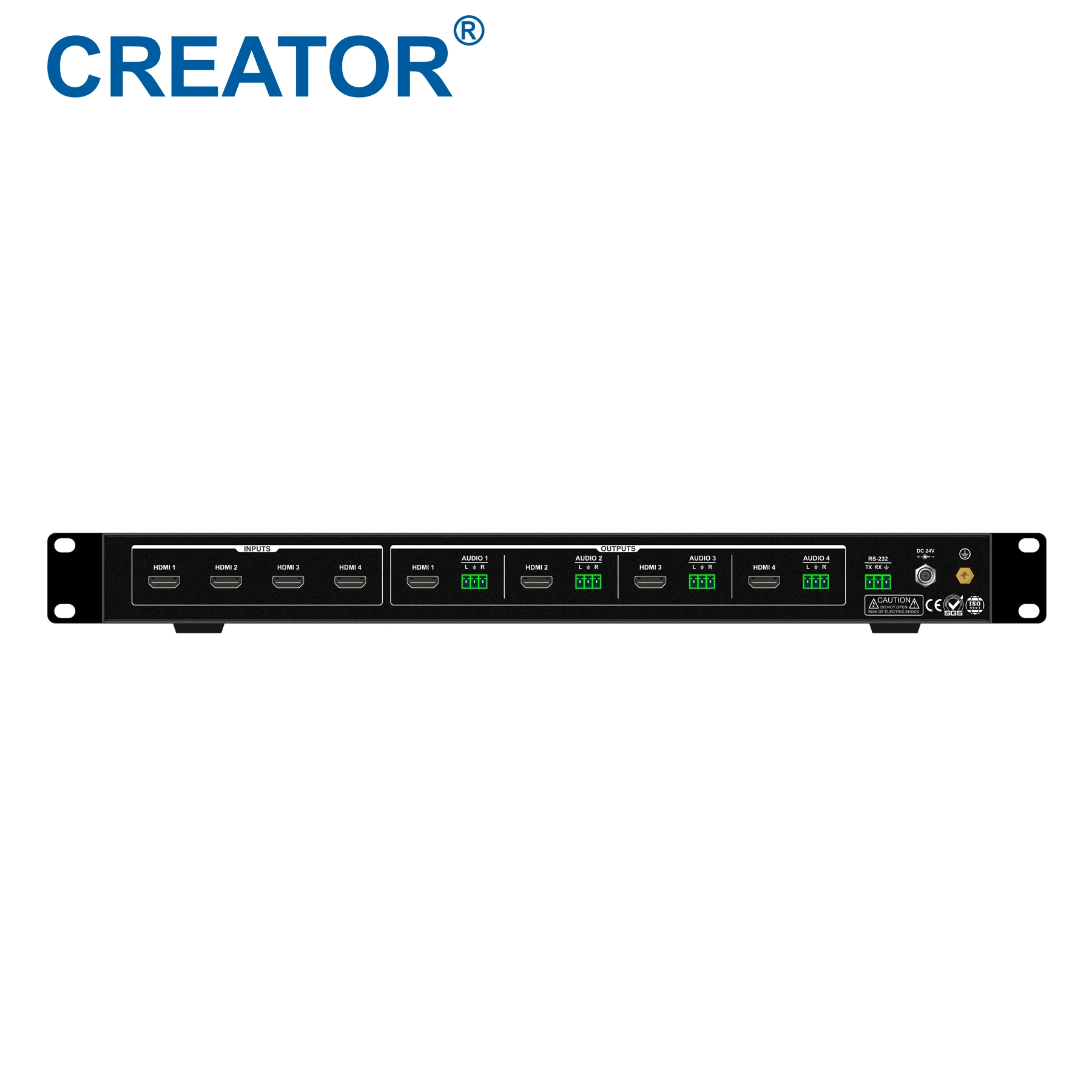 Creator 4K@60Hz 4 en 4 procesador de vídeo HDMI de Conmutación ininterrumpida