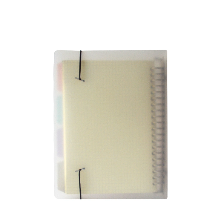 High quality/High cost performance  Frosted Custom A5 Spiral Transparent Hard Plastic Notebook PP Cover