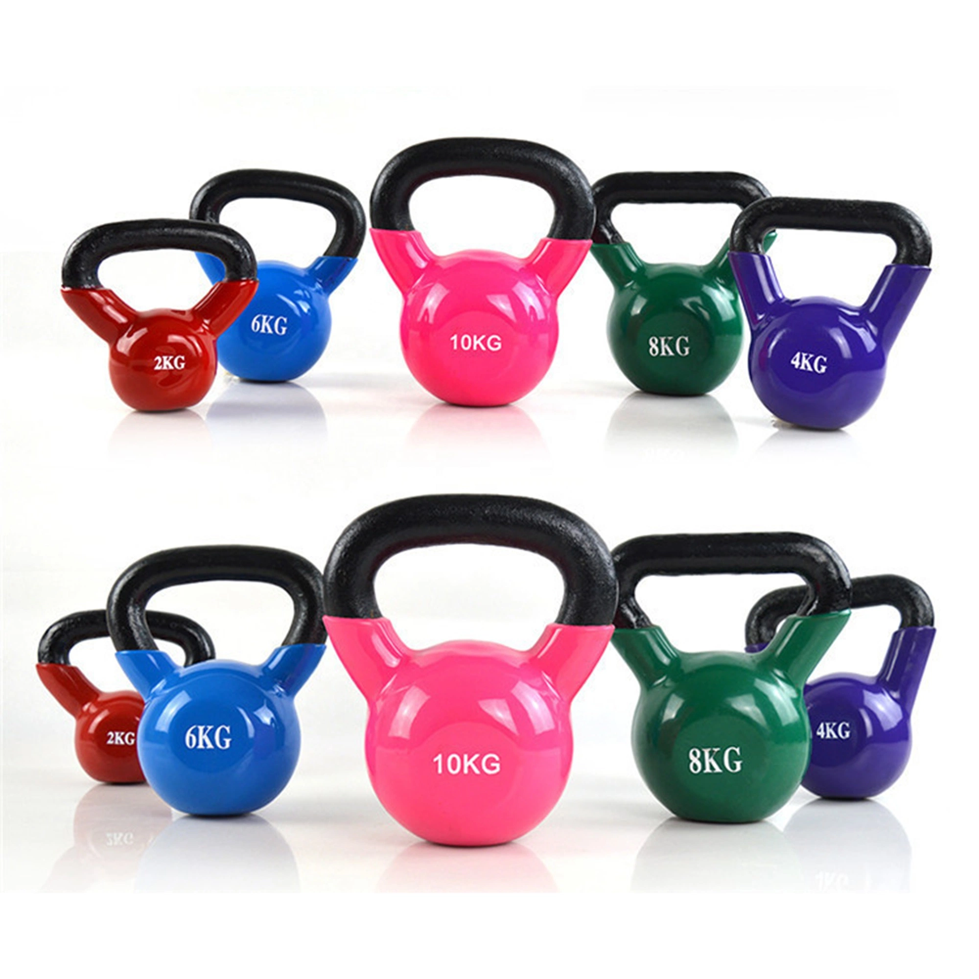 Quality Training Vinyl Kettlebell of Free Weights for Exercise