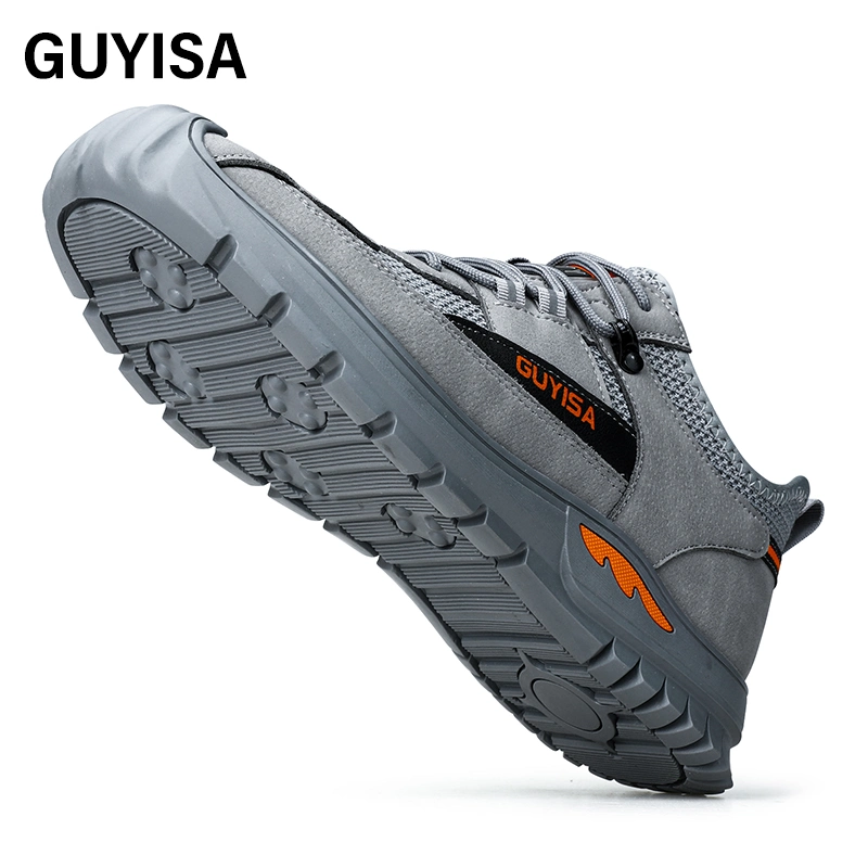 Guyisa Brand Factory Direct Selling Fashion Outdoor Work Shoes Sports Men Steel Toe Safety Shoes