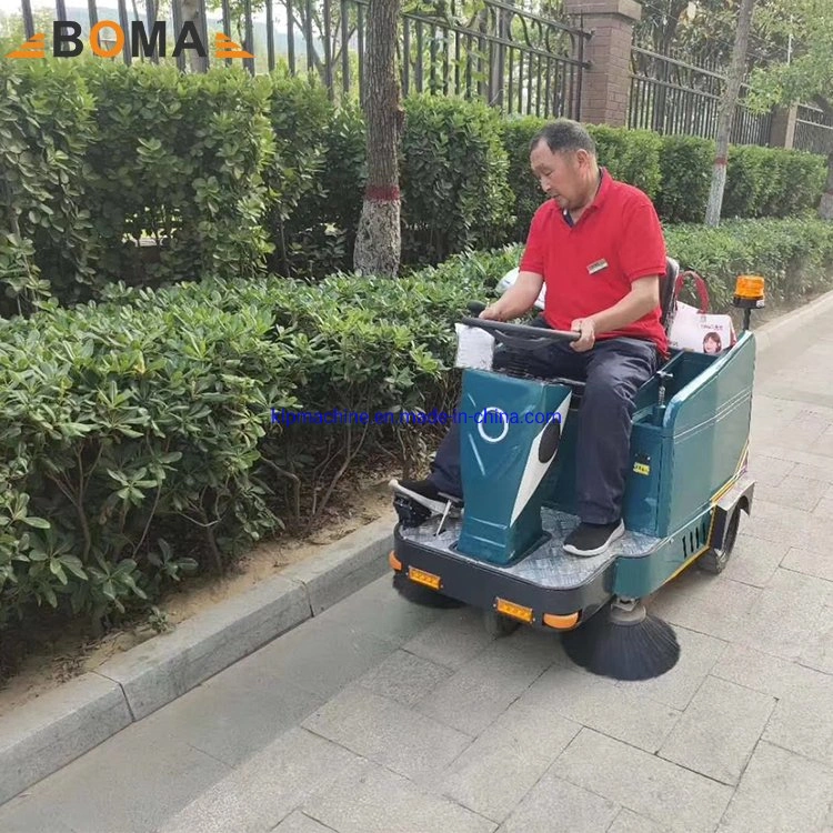 Industrial Electric Ride on Driving Automatic Vacuum Street Road Cleaning Machine Floor Sweeper