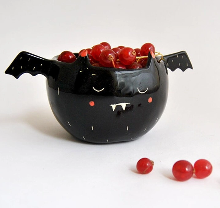 Halloween Decoration Novelty Ceramic Fruit Food Bowl Home Hotel Dinnerware