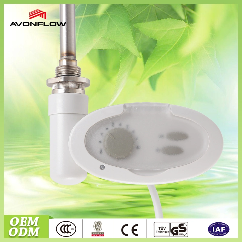 Elemento calefactor de agua eléctrica Avonflow con control de temperatura de cuarto de baño calentador de toallas