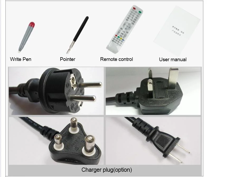 Ningún proyector interactivo de 70 pulgadas de pantalla táctil de pizarra digital Smart escrito junta para el aula