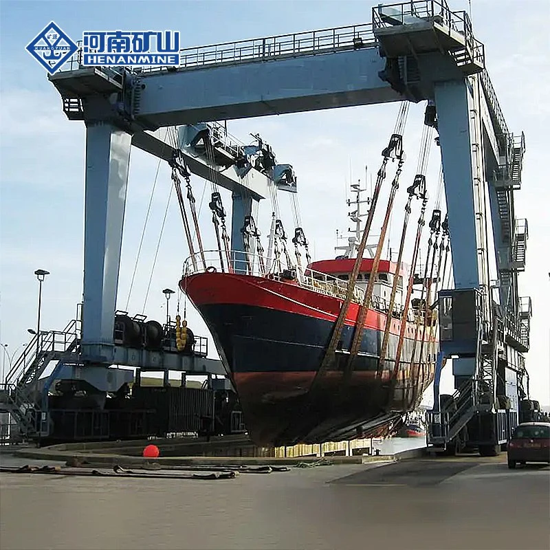 50 Ton - 300 Ton Boat Hoist Marine Travel Lift Gantry Crane