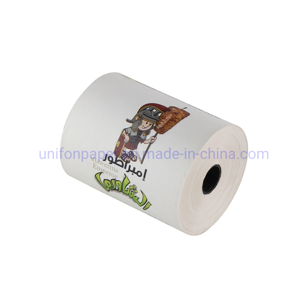 Customized Thermal Paper Roll Printing Logo 80X80mm 57X40mm Paper Receipt Roll