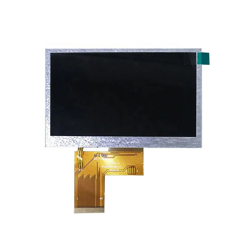 شاشة TFT LCD مقاس 4,3 بوصات، 480 × 272 TFT LCD، شاشة تعمل باللمس اختيارية للاستخدام الصناعي. الطب، سلسلة السيارات