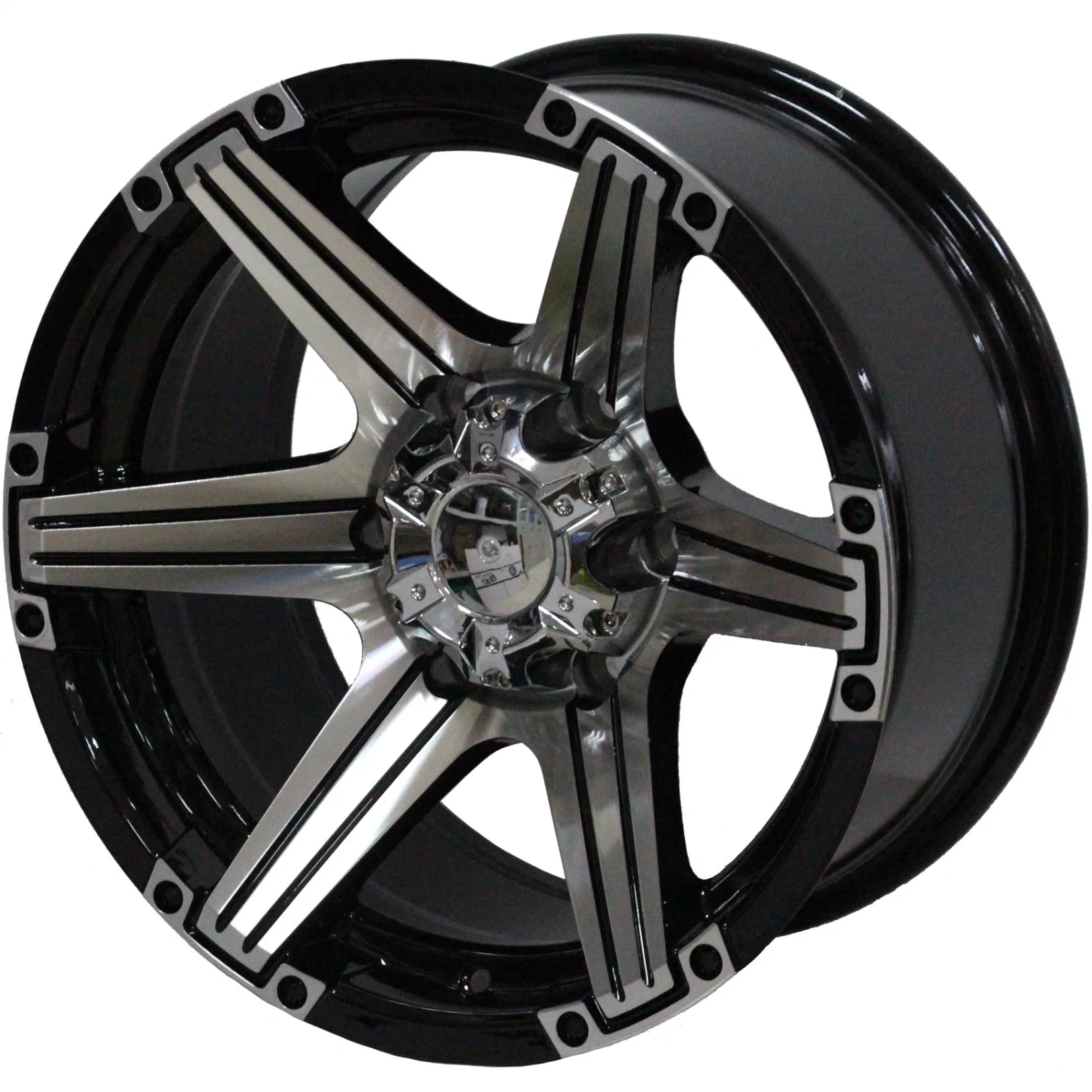 Auto Parts 16inch aluminio réplica Negro aluminio ruedas de coche