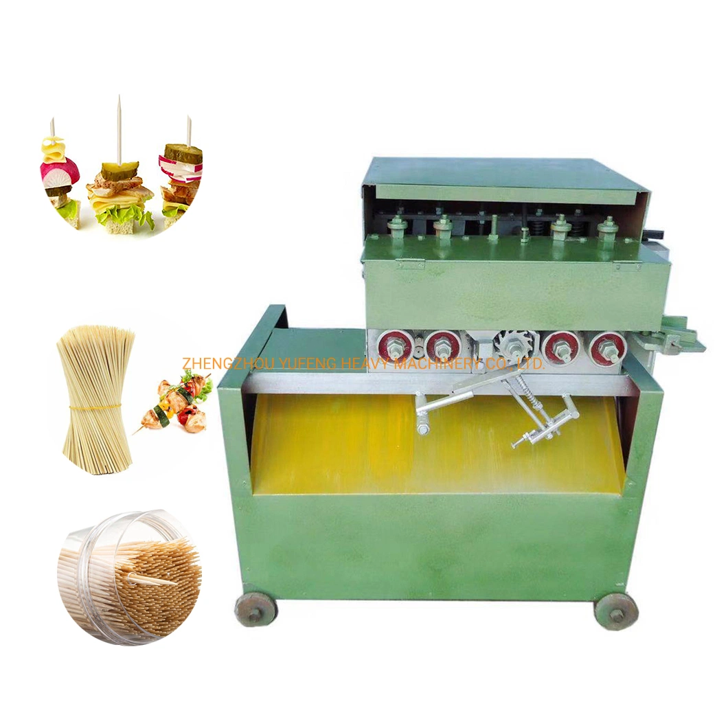 Bamboo Wood BBQ Manufacturing Equipment Cutting Splitting Skewers Stick Processing Machine