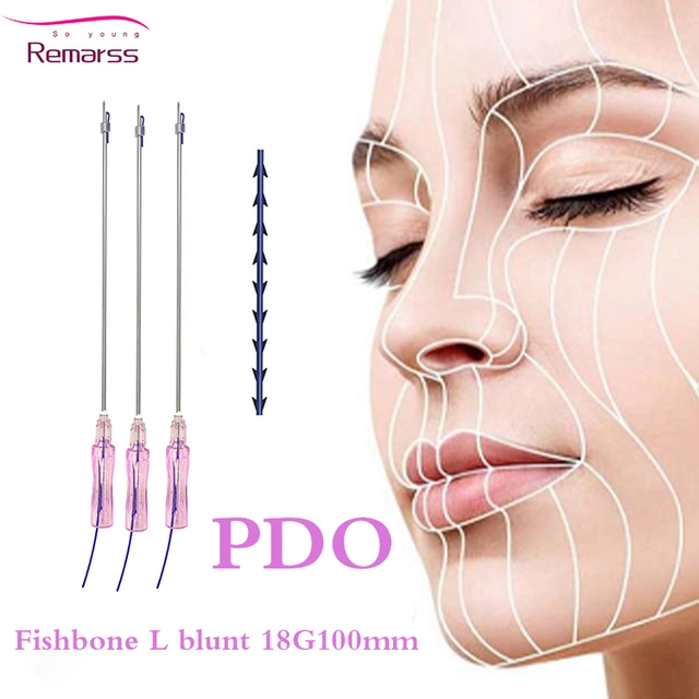 Hot Selling 21g 23G Hilos Pdo Facial Tension Multi Threads for Face Lifting Korea Beauty Cosmetic Lifting Multi Thread Smooth Suture Pdo Pcl Thread Lift Face