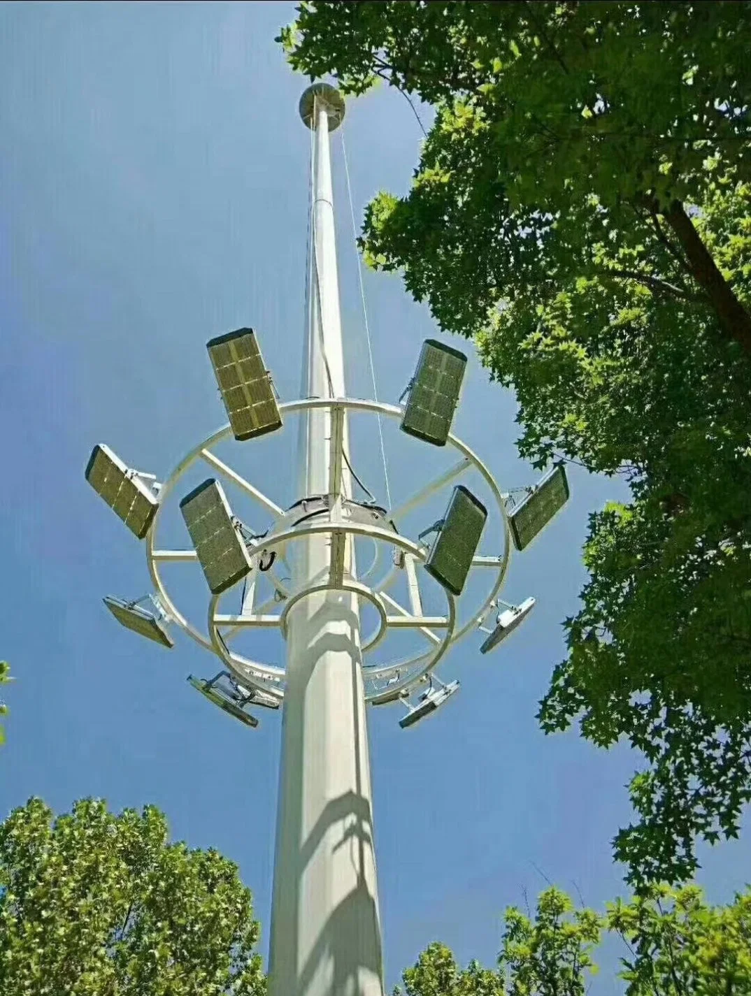 Kundenspezifischer Hochmast-Turm für Beleuchtung der Autobahnumfahrt