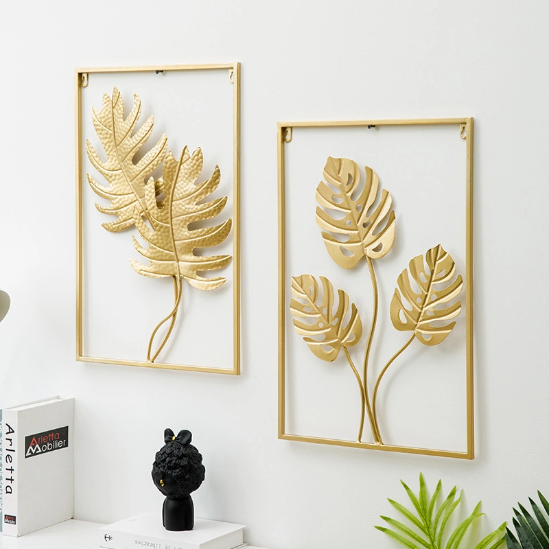 Flower Large Interior Display Hanging Metal Modern Gold Luxury Art Wall Decoration