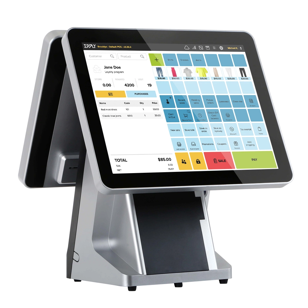 2022 Best Sell 15inch Dual Screen POS Cash Register