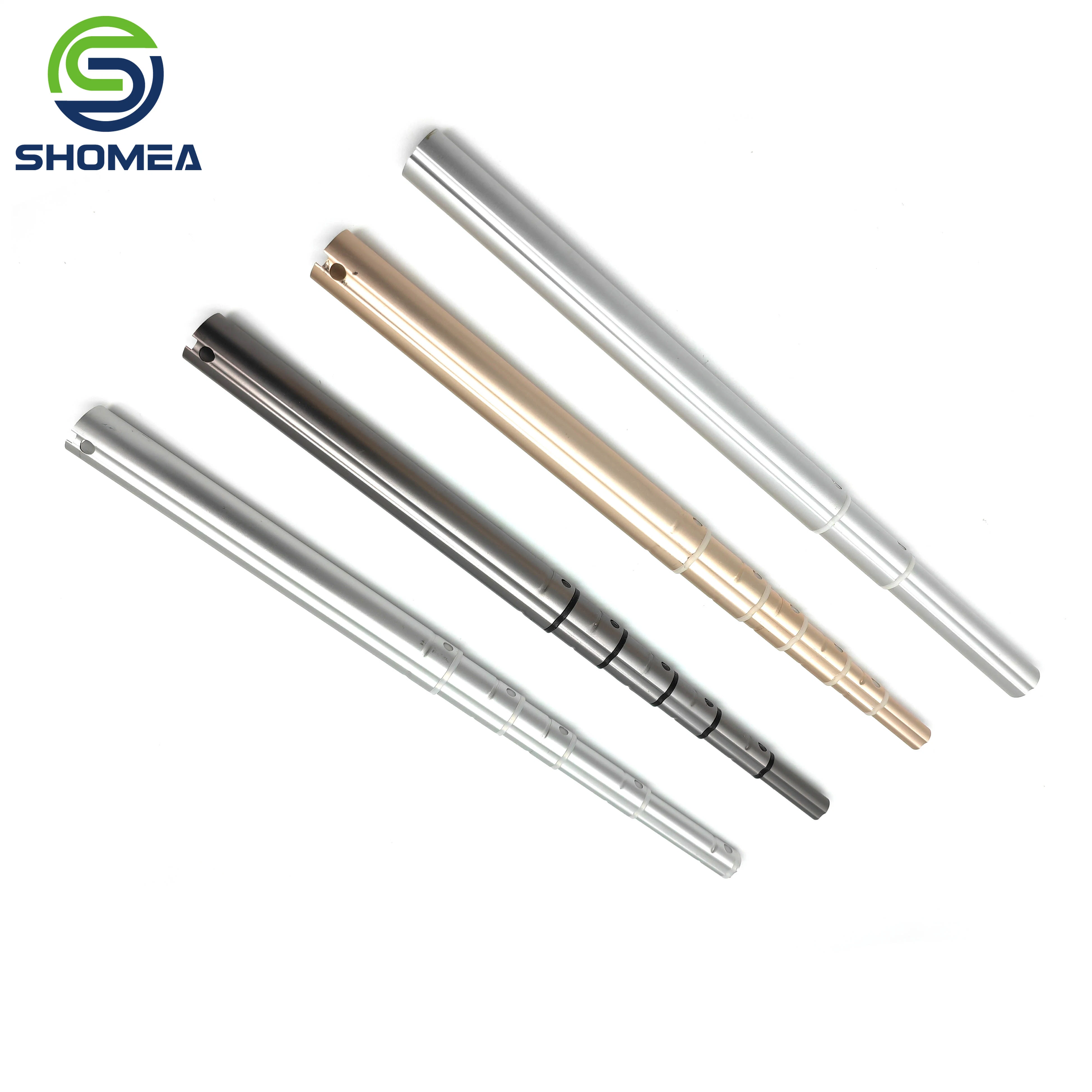 Shomea Customized Double Groove Aluminum/ Stainless Steel Telescopic Pole