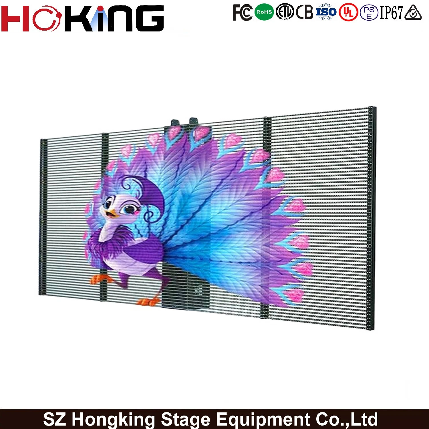 P3.91 Glass Screen Transparent Stage Screen LED Background Wall