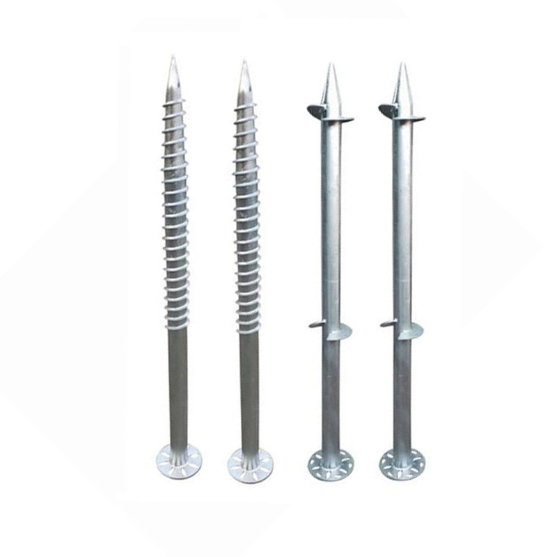 Adjustable Helical Screw Galvanized Screw Pile Fence Post