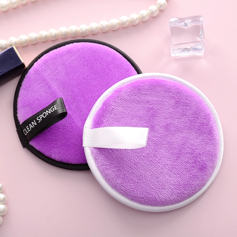 Custom Label Coral Fleece Microfiber Cotton Pads Face Cleansing Makeup Pads Magic Remover Reusable Makeup Remover Pads