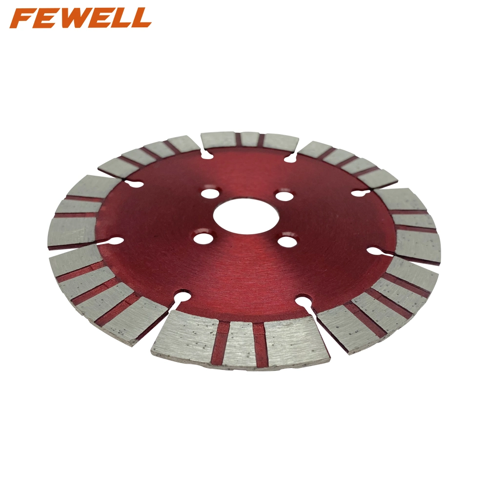 Cold Press 4.5inch 115*2.0*12*20mm Segmented Turbo Diamond Saw Blade with Cooling Holes for Cutting Concrete Beton