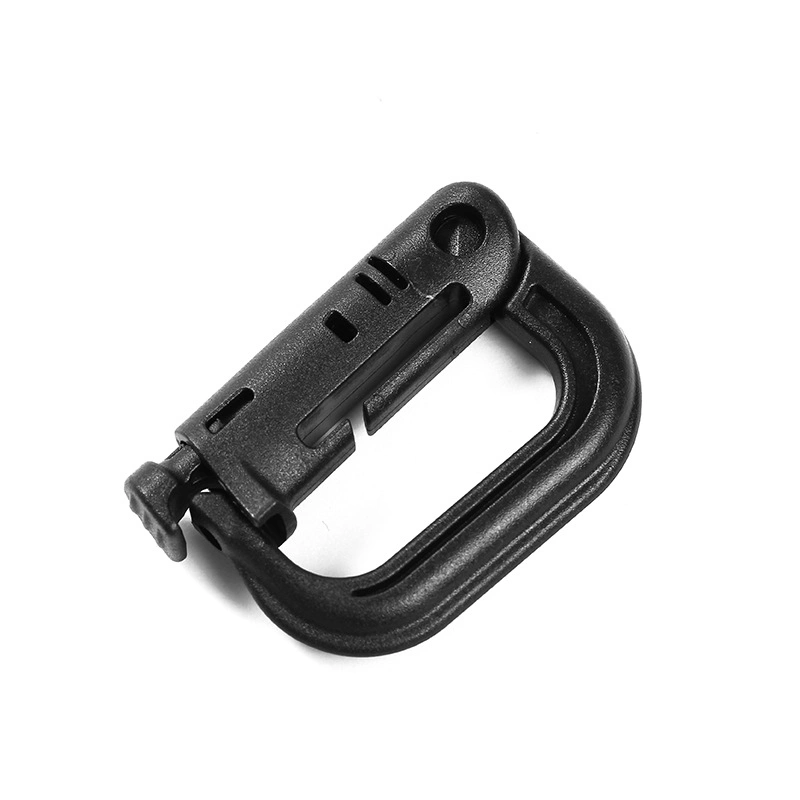 Factory Black Plastic Spring Hook Buckle Press Type Outdoor Climbing Rope Hook Pet Rope Handle Buckle Supply Wholesale/Supplier