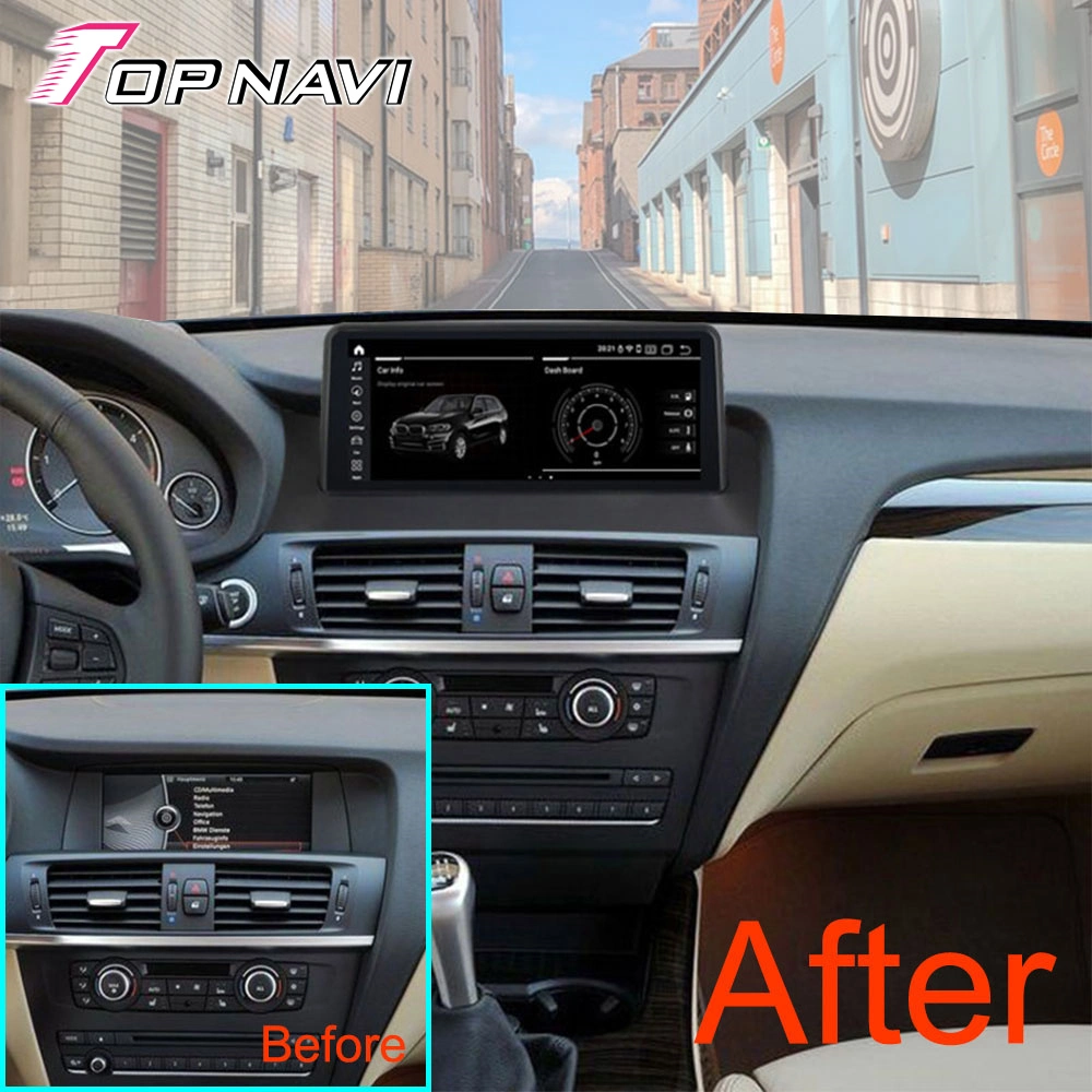 Carplay Auto Android Screen GPS Navi Bt Car Display Radio for BMW F25/F26 X3 /X4 Cic 2011 - 2013