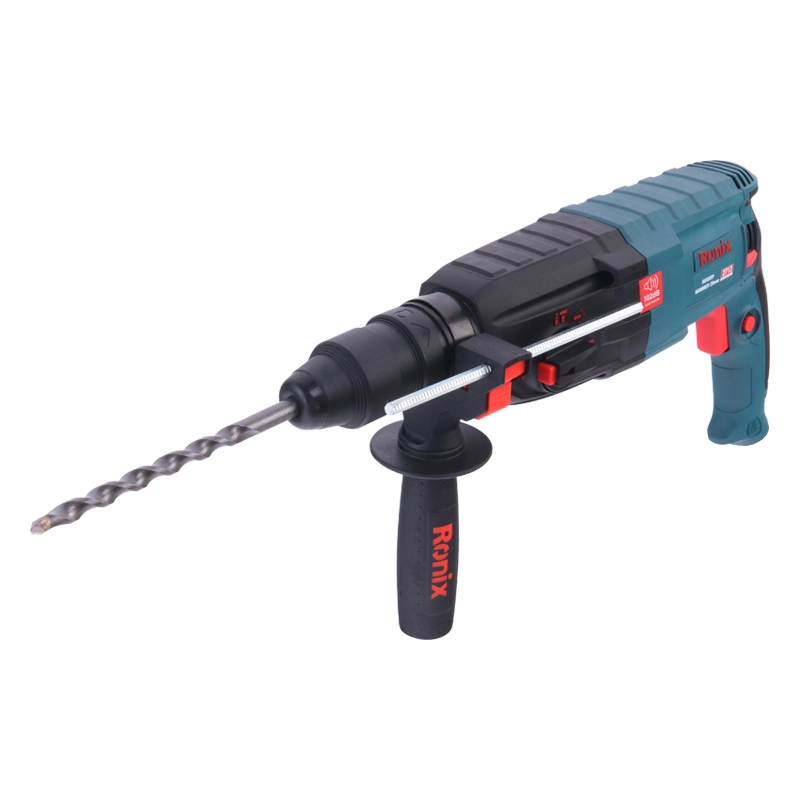 Ronix 2713 Designed with Torque Limiting Clutch Automotive Quality Bearings Over-Voltage Detection Combination Rotary Hammer